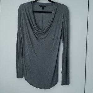 Banana Republic Heather grey long sleeve cowl neck